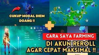 Cara saya farming di AKUN REROLL agar CEPAT MAKSIMAL !! 100% AMPUH !! Genshin Impact Indonesia