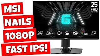 BUDGET 180hz Rapid IPS MSI G255PF E2 1080p High Spec 24.5" Gaming Monitor