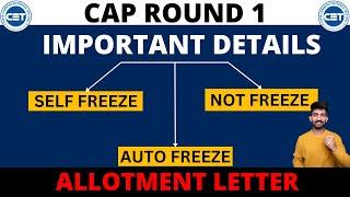 What is BETTERMENT and SELF FREEZE Option 2023 | Cap Round 1 Seat Acceptance Process 2023