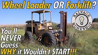 I found a RARE ALL-Terrain "Wheel Loader" Forklift! Will it START?! (THIS Machine PUT UP A FIGHT!!!)