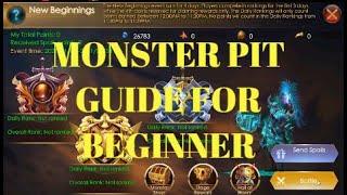 Beginner guide for monster pit | Best way to use dummies | Legacy of Discord