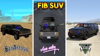 FIB SUV FROM EVERY GTA GAME (GTA 5 VS GTA 4 VS GTA VICE CITY)