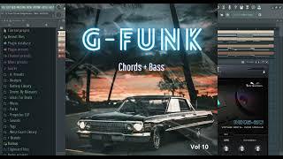 G Funk Chords Progression + Bass MIDI Vol 10