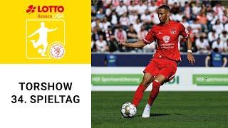 Torshow 34. Spieltag LOTTO Hessenliga 2023/24