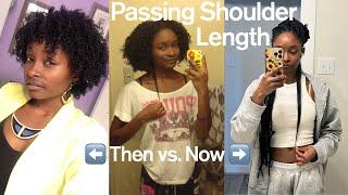 How To Grow Long Natural Hair FAST - Getting Past Shoulder-Length