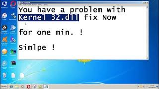 How To Fix KERNEL32.DLL Error In Windows