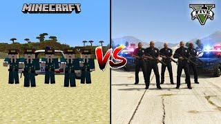 GTA 5 POLICE VS MINECRAFT POLICE - WHO IS BEST?