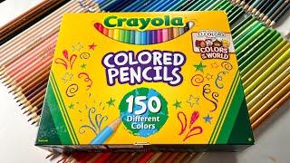 Sort, Name and Unbox 150 Crayola Colored Pencils featuring Colors of the World