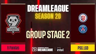 Dota2 - 9 Pandas vs PSG.LGD - Game 2 - DreamLeague Season 20 - Group Stage 2