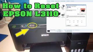 How to reset EPSON L3110  | Reset waste ink pad