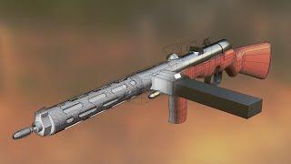 WIP new weapon model,  Blender3d Game Asset