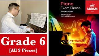 ABRSM Grade 6 Piano 2025 & 2026  [all 9 Pieces│with Sheet Music│ in 4k]