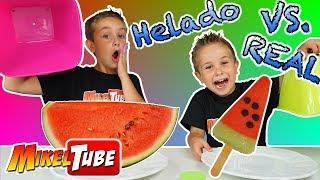 HELADO vs REALIDADo Ice Cream vs Real Food en MikelTube