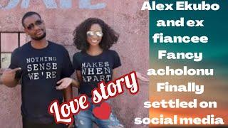 Nollywood actor Alex Ekubo and ex fiancee Fancy acholonu finally settled on social media.