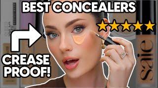 TOP 5 CREASE PROOF CONCEALERS ⭐ *long-wearing, smoothes fine lines!*