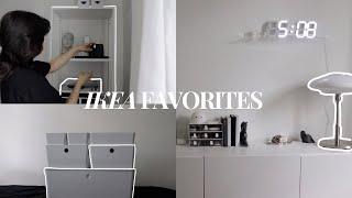 ikea favorites for room organization, lighting & decor  (organize + clean with me)