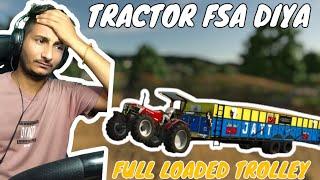 farming simulator 25 Indian mod challenge Hindi tractor FSA diya full loaded trolley mai aj