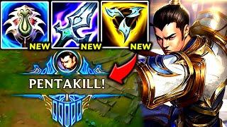 XIN ZHAO TOP CAN 1V5 A WHOLE TEAM WITH 0 SKILL REQUIRED!  S14 Xin Zhao TOP Gameplay Guide