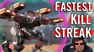 OMG! War Robots most ILLEGAL Kill Streak Ever! WR Gameplay