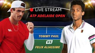 ATP LIVE TOMMY PAUL VS FELIX AUGER ALIASSIME ATP ADELAIDE OEPN 2025TENNIS PREVIEW STREAM