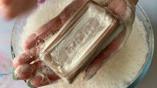 Восхитительный шоколадный «Аист» в мылении |ASMR Soap Carving (NO TALKING) | Relaxing Sounds