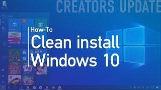 Windows 10 Creators Update (official release) clean install process