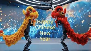 UBTECH Humanoid Robot Lion Dance, Happy Chinese New Year 2025!