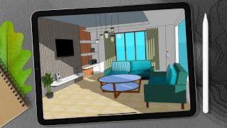 Interior Design | Living Room | SketchUp for iPad