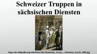 Schweizer Truppen in sächsischen Diensten