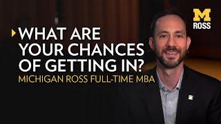 What are my chances of getting into the Michigan Ross MBA?