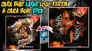 Tutorial on how to create an ff logo background, along with logo effects in ibis paint x