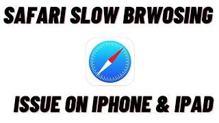 How To Fix Safari Slow Browsing On iPhone & iPad !! Safari Stuck On Browsing On iPhone !! 2021