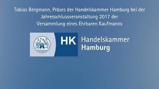 Tobias Bergmann bei der Jahresschlussveranstaltung 2017 der Versammlung Eines Ehrbaren Kaufmanns