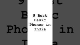 Basic Phones in India