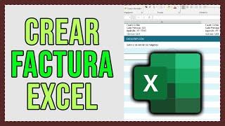  Cómo crear una FACTURA con EXCEL  Fácil y Rápido | Plantilla Factura Microsoft Excel 2024