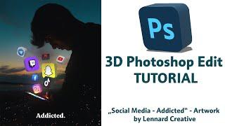 Kreatives 3D ARTWORK EDIT in PHOTOSHOP erstellen! | Tutorial | Deutsch/German