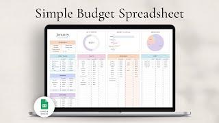 Budget Planner Spreadsheet for Google Sheets