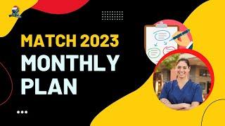 Residency match 2023 monthly plan for IMGs