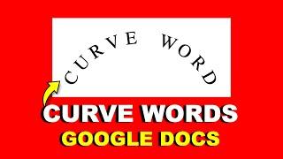 How to CURVE WORDS in Google Docs | Google Slides