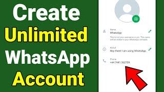 How To Create Unlimited WhatsApp Account 2024 | Create Fake WhatsApp Account 2024