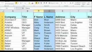 Moving Columns in Excel the EASY WAY!!