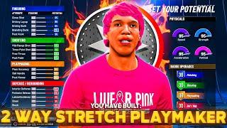 BEST 2-WAY STRETCH PLAYMAKER BUILD on NBA 2K22 CURRENT GEN! BEST RARE PF BUILD ON NBA 2K22!