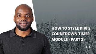 How to Create a Gorgeous Seasonal Transparent Countdown Timer in Divi