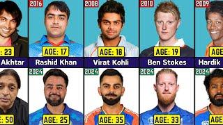 Famous Cricketers THEN vs NOW: AGE Transformation