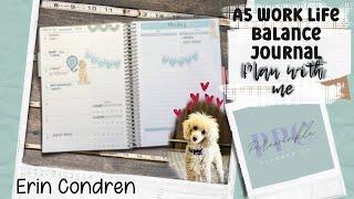 Erin Condren A5 WORK LIFE PLANNER | Plan With Me (Mac's first birthday!)