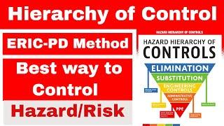 Hierarchy of control in Hindi | ERICPD method in hindi | Hazard Hierarchy of control