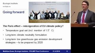 Matthias Duwe (Ecologic Institute): Overview of EU policy and technology options