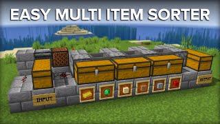 Minecraft Multi Item Sorter - Sort Multiple Items Into One Chest!