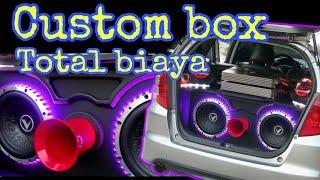 #customaudiomobil                            Custom box Audio" TOTAL biaya pembuatan box audio mobil