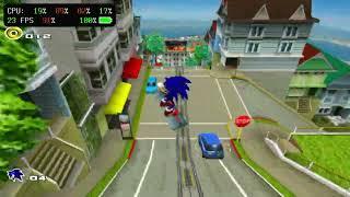 Sonic Adventure 2 - 30 FPS Patch test on Flycast Vita